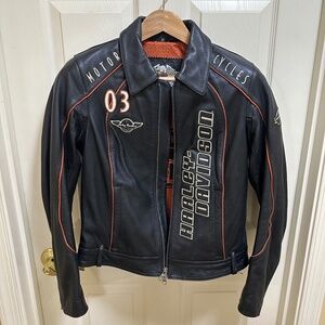 Women’s Leather Harley-Davidson Cafe Racing Jacket